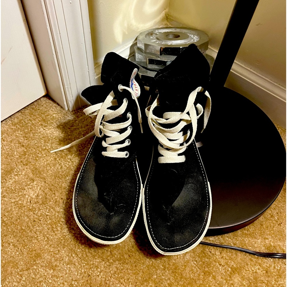 Converse All Star Roman Gladiator Hi Top Thong Sandal 522257, Black, Women’s 7.5